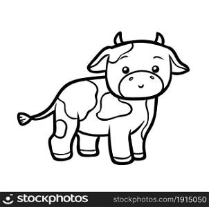 Coloring book for children, Bull