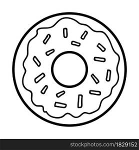 Coloring book for children, Donut