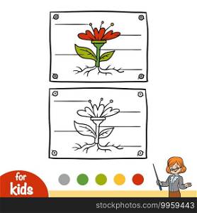 Coloring book for children, Education diagram