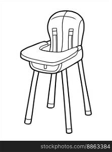 Coloring book for children, Highchair for baby