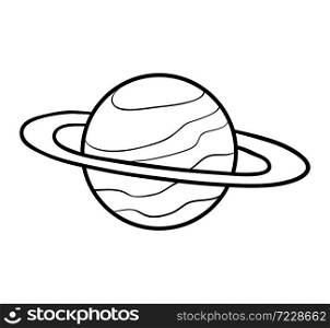 Coloring book for children, Saturn