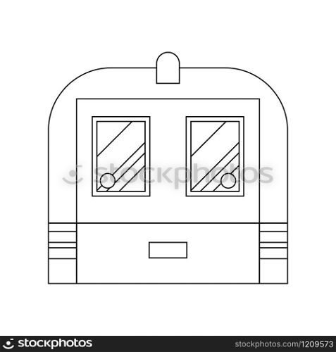 Coloring book for children. Vector illustration. subway train, metro Shanghai. Coloring book for children. Vector illustration. subway train, m