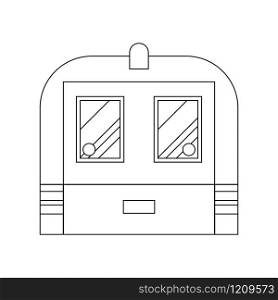 Coloring book for children. Vector illustration. subway train, metro Shanghai. Coloring book for children. Vector illustration. subway train, m