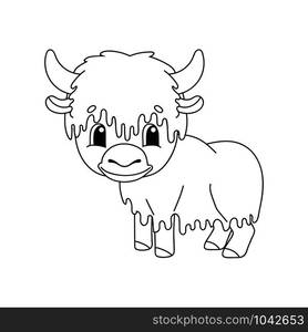 Brahman Coloring Page for Kids — Stockphotos.com