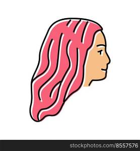 coloring hair color icon vector. coloring hair sign. isolated symbol illustration. coloring hair color icon vector illustration