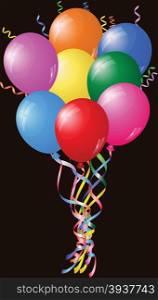 Colourful Birthday Or Party Balloons