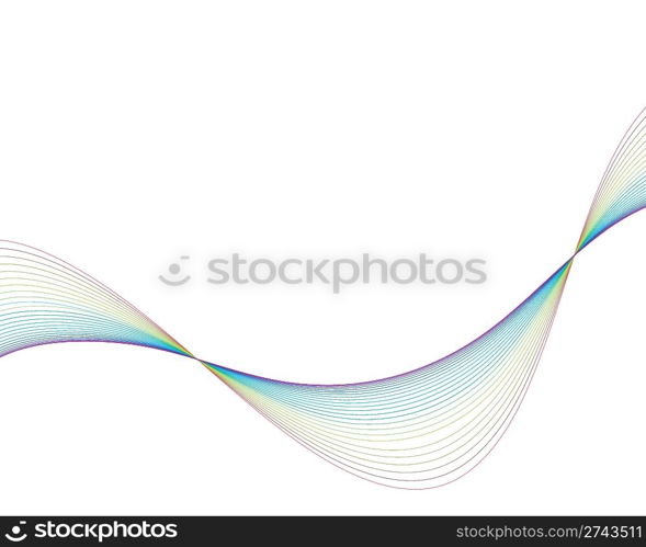 Colourful lines background on sea theme for design use