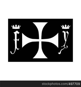 Columbus day symbol icon. Black simple style. Columbus day symbol icon