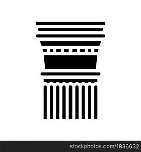 column ancient rome glyph icon vector. column ancient rome sign. isolated contour symbol black illustration. column ancient rome glyph icon vector illustration