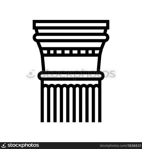column ancient rome line icon vector. column ancient rome sign. isolated contour symbol black illustration. column ancient rome line icon vector illustration