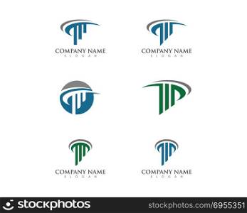Column icon Logo Template vector. Column icon Logo Template vector illustration design