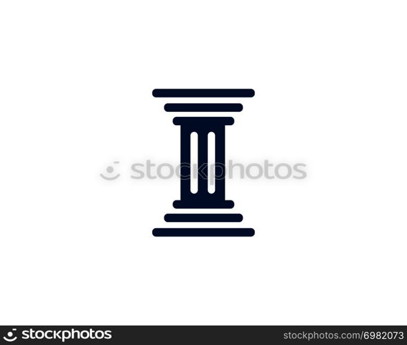 Column icon Logo Template vector illustration design