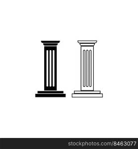 column icon. vector illustration symbol design 