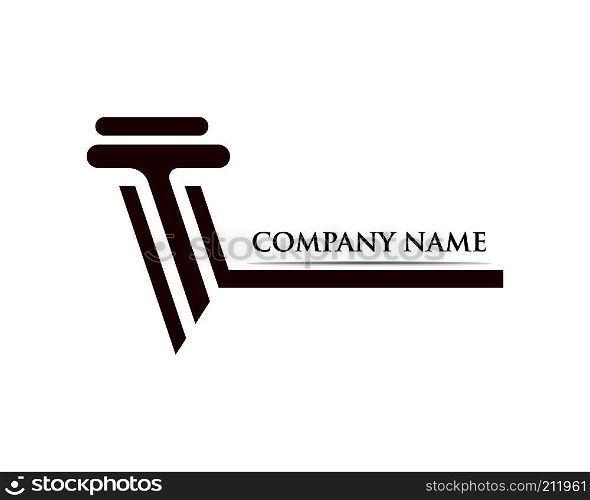column Logo Template vector