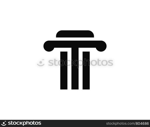 column Logo Template vector design