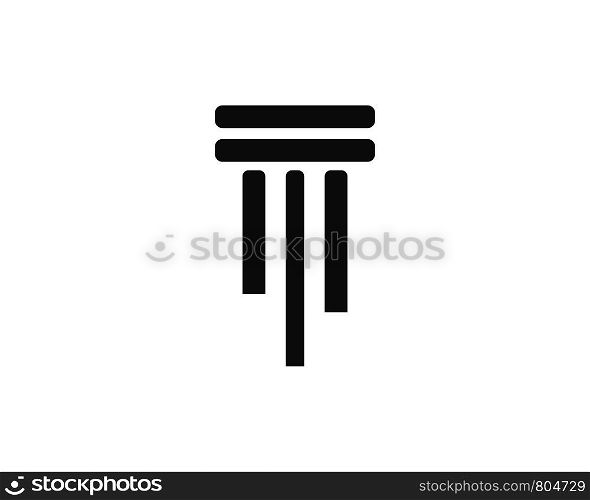 column Logo Template vector design