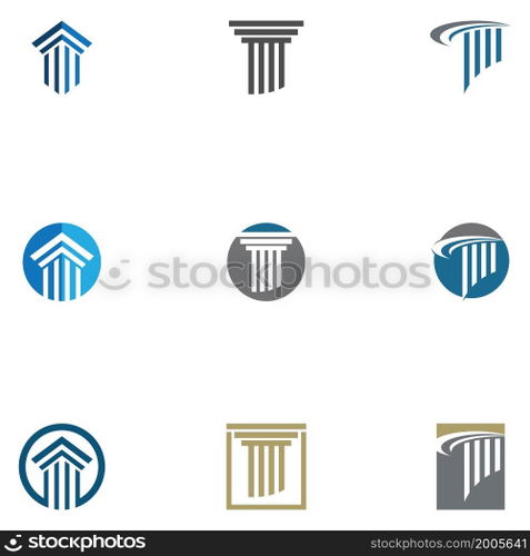 column Logo vector Template
