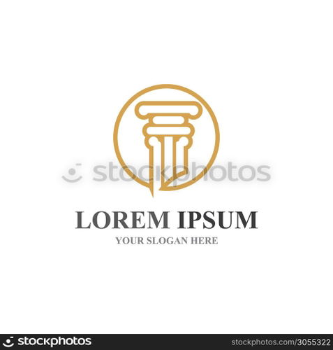 column Logo vector Template