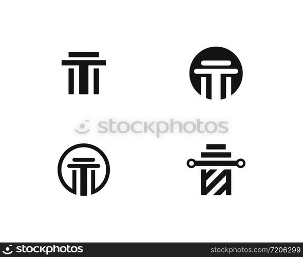 column Logo vector Template
