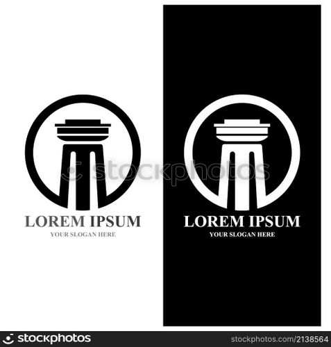 column Logo vector Template and symbol