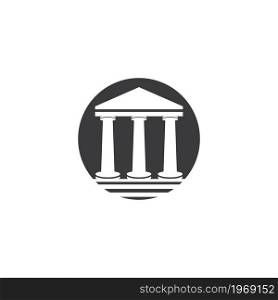 Column pillar illustration Logo vector template