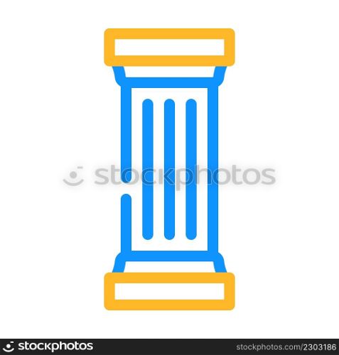 columns and posts color icon vector. columns and posts sign. isolated symbol illustration. columns and posts color icon vector illustration