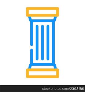 columns and posts color icon vector. columns and posts sign. isolated symbol illustration. columns and posts color icon vector illustration