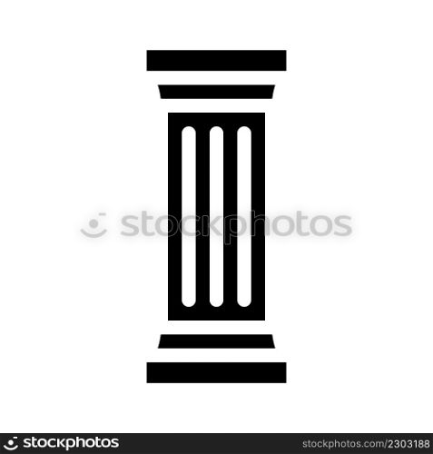 columns and posts glyph icon vector. columns and posts sign. isolated contour symbol black illustration. columns and posts glyph icon vector illustration
