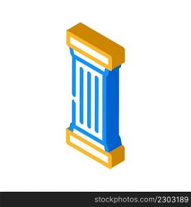 columns and posts isometric icon vector. columns and posts sign. isolated symbol illustration. columns and posts isometric icon vector illustration
