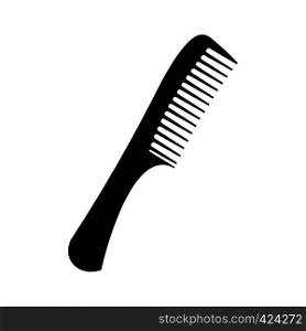 Comb black simple icon isolated on white background. Comb black simple icon