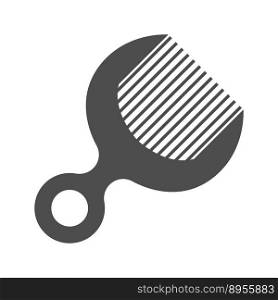 Comb icon logo design illustration