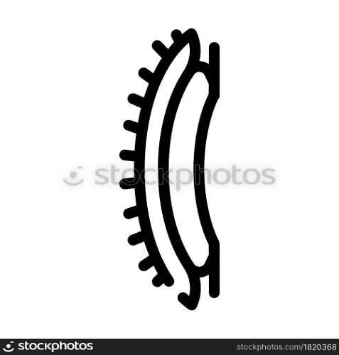 comb pet toy line icon vector. comb pet toy sign. isolated contour symbol black illustration. comb pet toy line icon vector illustration