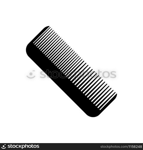 Comb vector icon. Hairbrush icon isolated on white background
