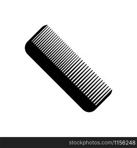 Comb vector icon. Hairbrush icon isolated on white background