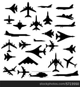 Combat aircraft. Team. vector illustration for designers