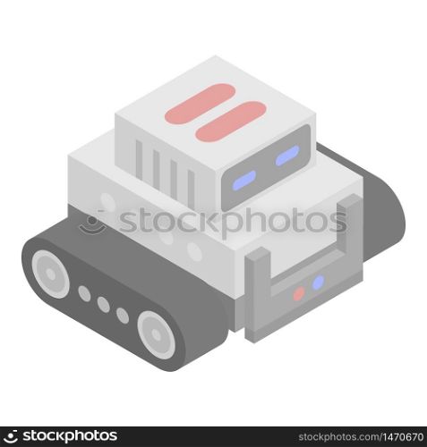 Combat robot icon. Isometric of combat robot vector icon for web design isolated on white background. Combat robot icon, isometric style