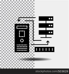 Combination, data, database, electronic, information Glyph Icon on Transparent Background. Black Icon. Vector EPS10 Abstract Template background