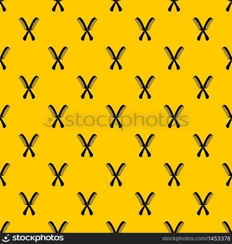 Combs pattern seamless vector repeat geometric yellow for any design. Combs pattern vector