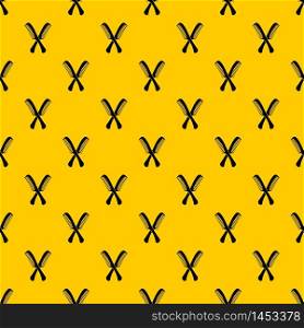 Combs pattern seamless vector repeat geometric yellow for any design. Combs pattern vector