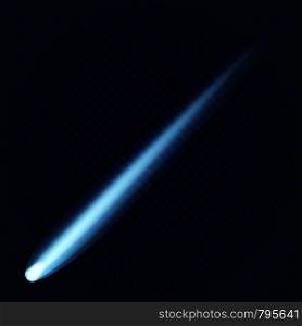 Comet icon. Realistic illustration of comet vector icon for web design. Comet icon, realistic style