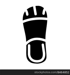 comfort footwear glyph icon vector. comfort footwear sign. isolated symbol illustration. comfort footwear glyph icon vector illustration