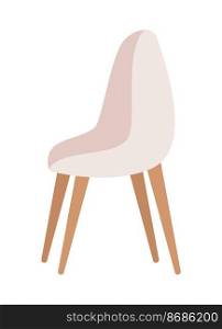 Comfortable chair semi flat color vector object. Editable element. Full sized item on white. Home arrangement simple cartoon style illustration for web graphic design and animation. Comfortable chair semi flat color vector object