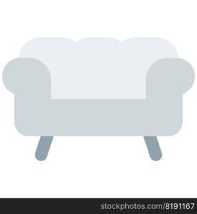 Comfortable sofa with cushioned armrest