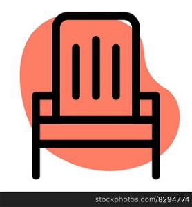 Comfy adirondack chair for lounging.