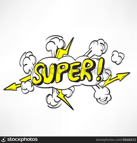 Comic book explosion