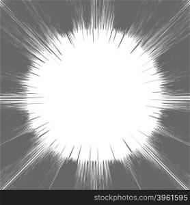Comic Book Grey and White Radial Lines Background. Comic Book Grey and White Radial Lines Background Rectangle Fight Stamp for Card Manga or Anime Speed Graphic Texture Superhero Frame Explosion illustration Sun Rays or Star Burst Element.