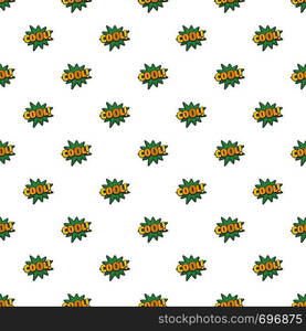 Comic boom cool pattern seamless in flat style for any design. Comic boom cool pattern seamless