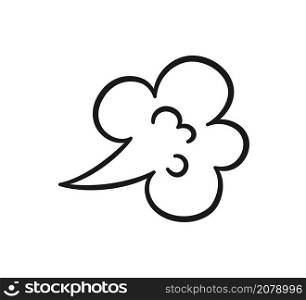 Comic fart cloud. Bad stink balloon. Explosion, angry breath. Cloud of smoke gas in comic style. Funny flatulence symbol. Vector illustration isolated on white background.. Comic fart cloud. Bad stink balloon. Explosion, angry breath. Cloud of smoke gas in comic style. Funny flatulence symbol. Vector illustration isolated on white background