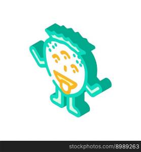 comic monster cute isometric icon vector. comic monster cute sign. isolated symbol illustration. comic monster cute isometric icon vector illustration