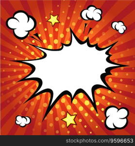 Comic speech bubble background vector image